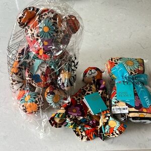 Posh Peanut Set with Teddy Bear - Lovey - Mini Plush Patoo